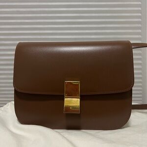 Brown cross body bag